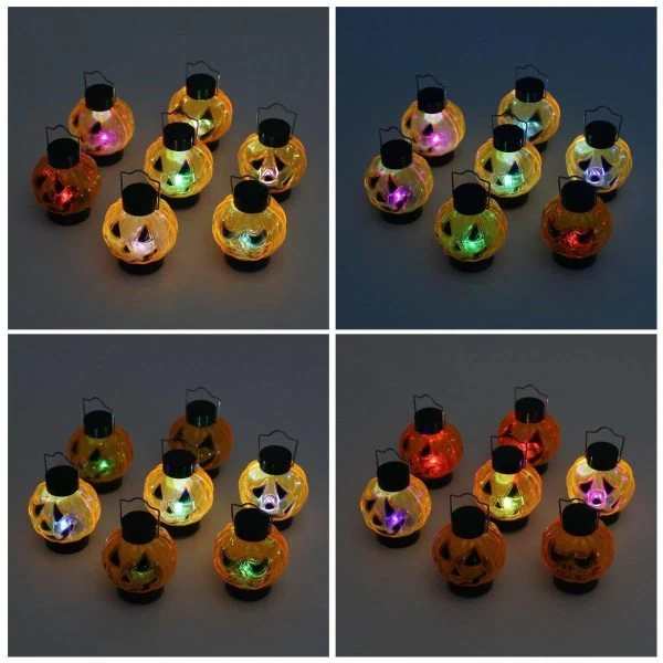 12pcs Light Up Halloween Pumpkin Jack O Lantern 5 12pcs Light Up Halloween Pumpkin Jack O Lantern - Image 3